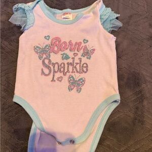 Swiggles Blue and Pink Sparkle Bodysuit